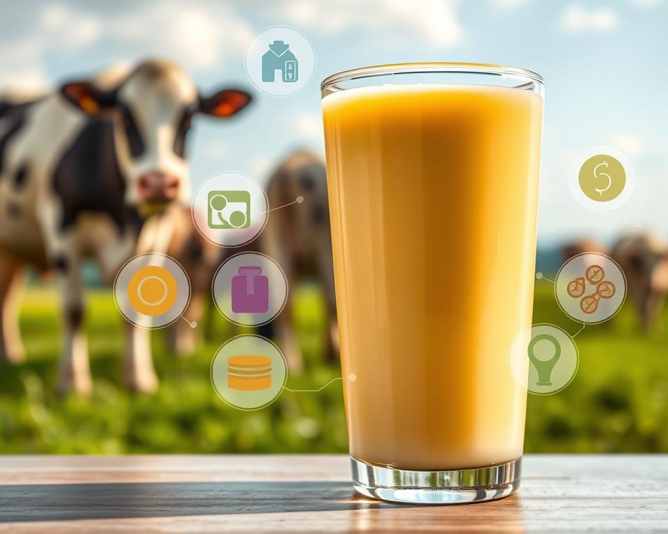 Nutritional profile of cow colostrum